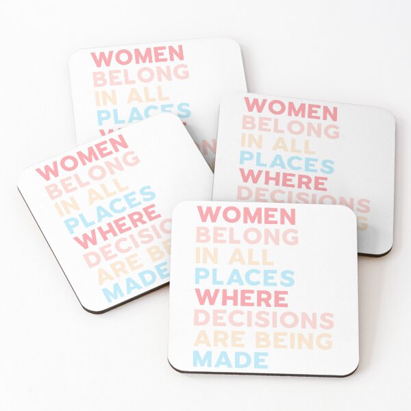 Item preview, Women Belong In All Places Where Decisions Are Being Made - Ruth Bader Ginsburg RBG designed and sold by carowilson.
