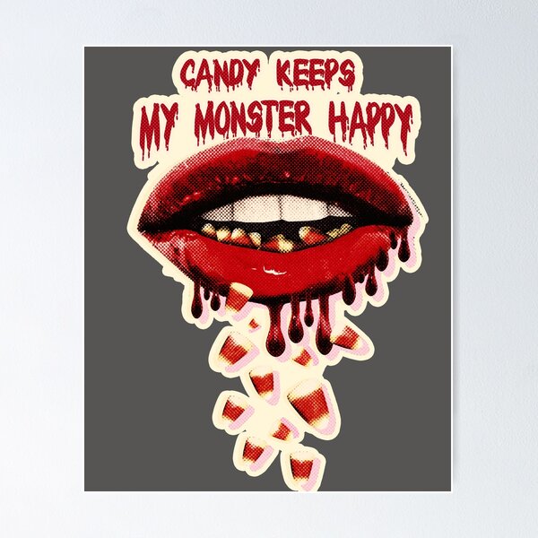 Item preview, Candy keeps my monster happy designed and sold by WPHshop.
