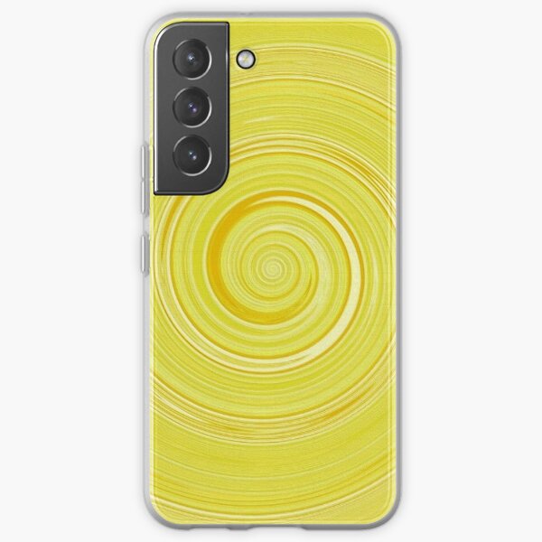 Re-Created Spin Painting (Yellow) by Robert S. Lee Samsung Galaxy Soft Case