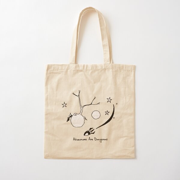 Cow Watches from Small Planet as Spaceship Passes By Cotton Tote Bag