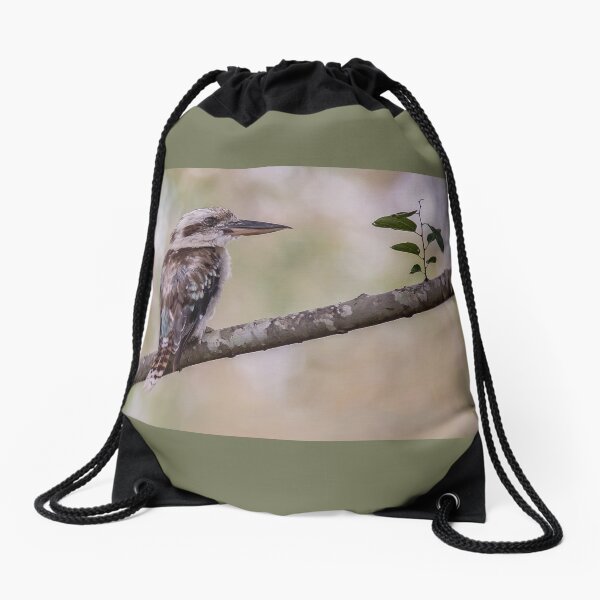 Kookaburra in Nature Drawstring Bag
