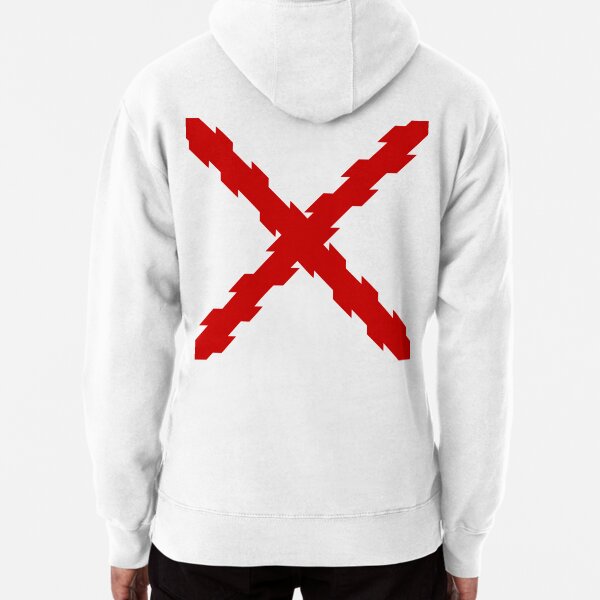 Off white store red cross hoodie