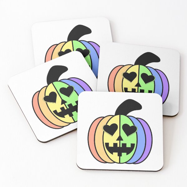 Item preview, Rainbow Pastel Gay Pumpkin - Gay Halloween designed and sold by Queerdelion.
