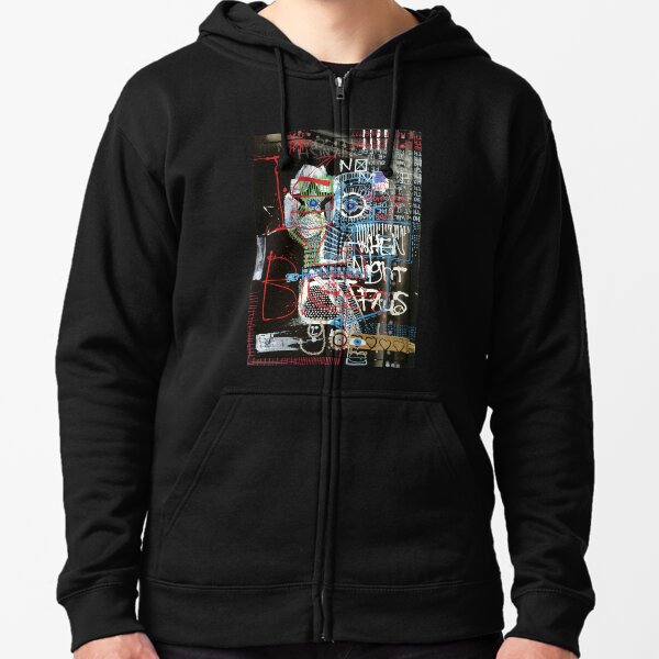 Contemplating Zipped Hoodie