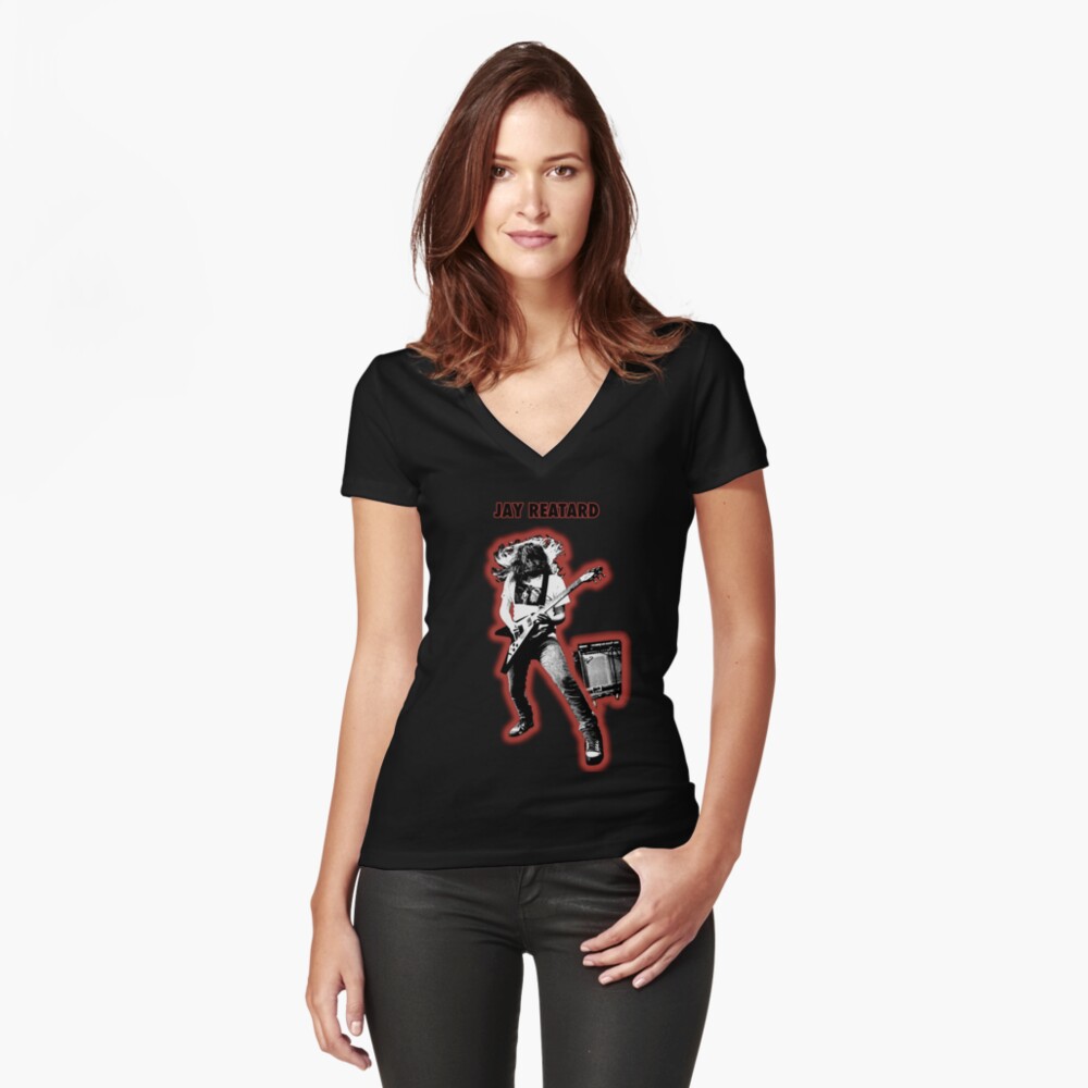 Item preview, Fitted V-Neck T-Shirt designed and sold by EYEPOP.