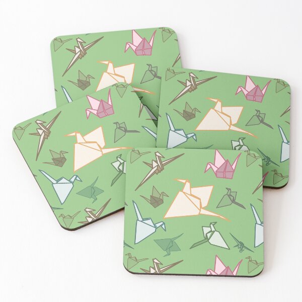Item preview, Paper Cranes playful origami folding bird pattern designed and sold by sandpaperdaisy.