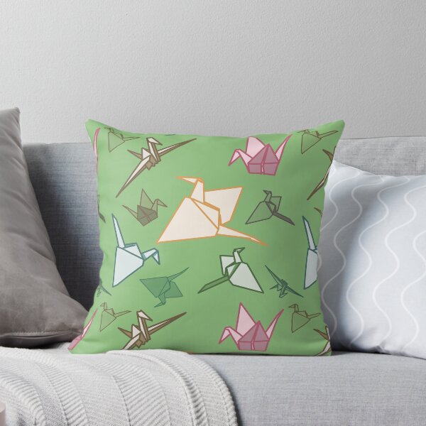 Item preview, Paper Cranes playful origami folding bird pattern designed and sold by sandpaperdaisy.