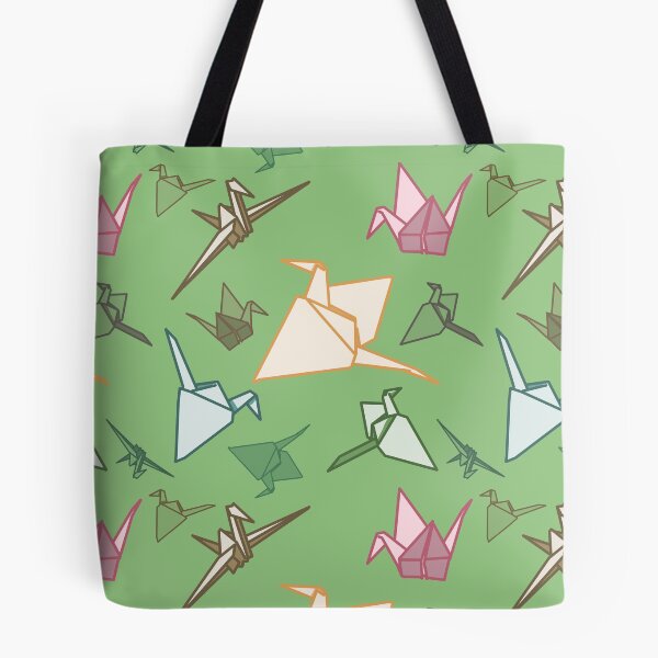 Item preview, Paper Cranes playful origami folding bird pattern designed and sold by sandpaperdaisy.