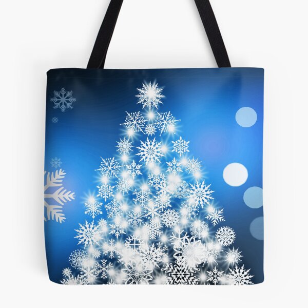 Item preview, Snowflakes Tree with Blue Background designed and sold by Darcy777.