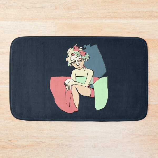Item preview, Sitting Melancholy Girl designed and sold by badlydrawnbabe.