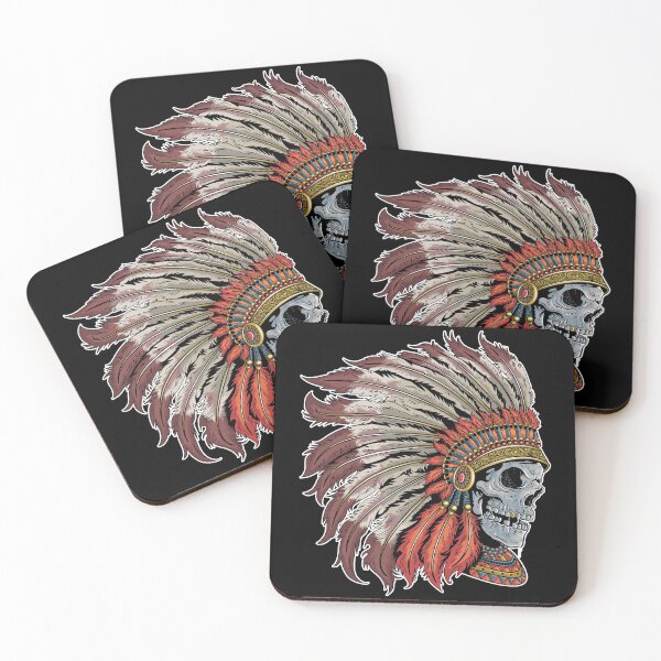 Item preview, Indian Plume Skull designed and sold by TheSimpleMan.