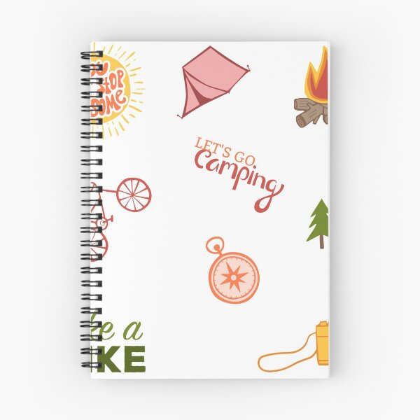 Aperçu de l'œuvre pack autocollants de camping créée et vendue par kennaplate.