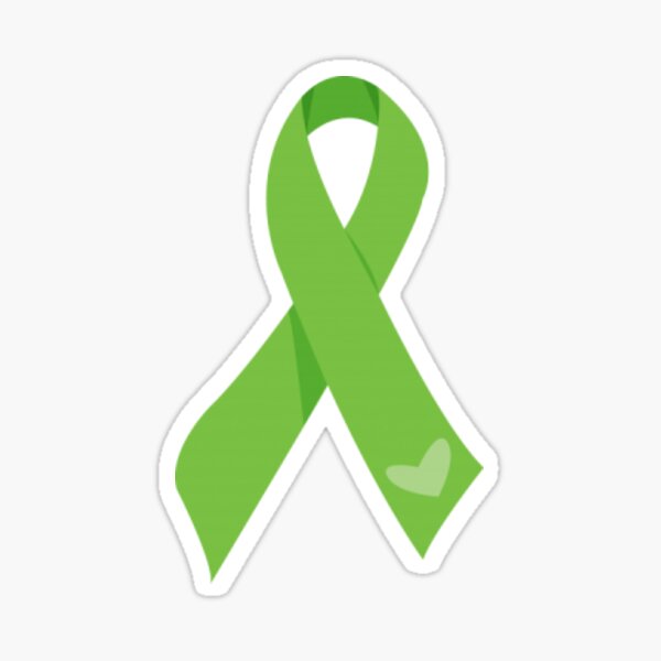 Light Green Awareness Ribbon Sticker for Sale by Jackie G