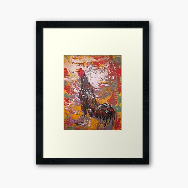 Illustration Rooster Art Framed Art Print