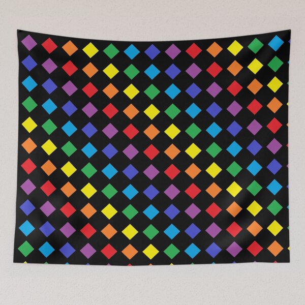 Item preview, Rainbow Diamonds Black  designed and sold by lornakay.