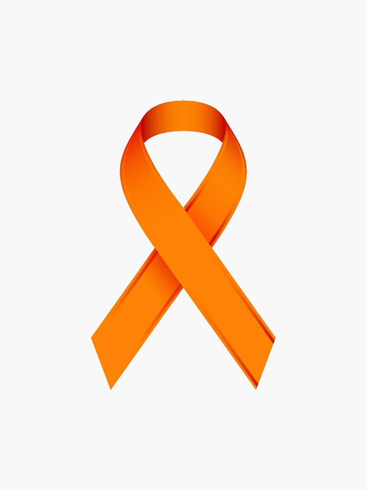 Orange Awareness Ribbon Sticker