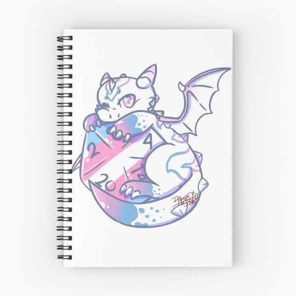 Item preview, DnD Trans Pride Baby Dragon designed and sold by DharcArtStudios.