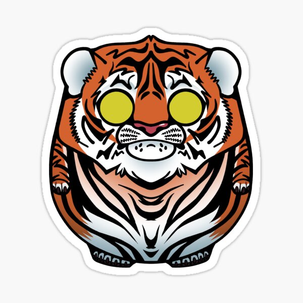 Daruma Variety, tiger Sticker