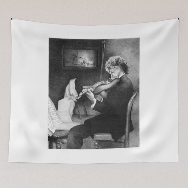 Item preview, Man with violin designed and sold by David J. Vanderpool.