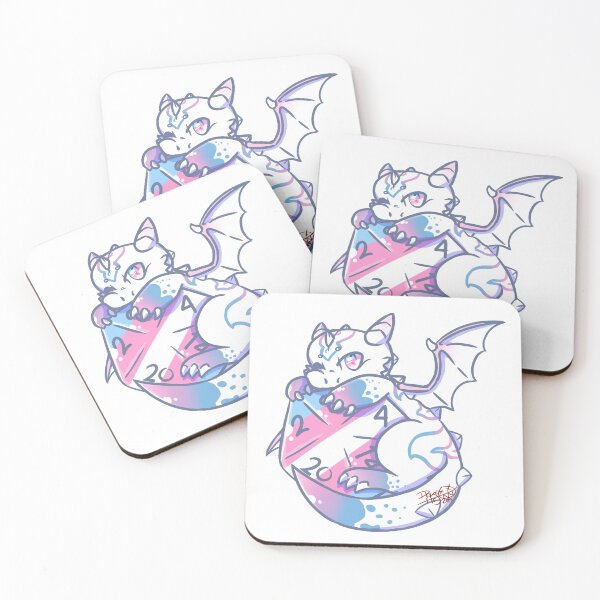 Item preview, DnD Trans Pride Baby Dragon designed and sold by DharcArtStudios.
