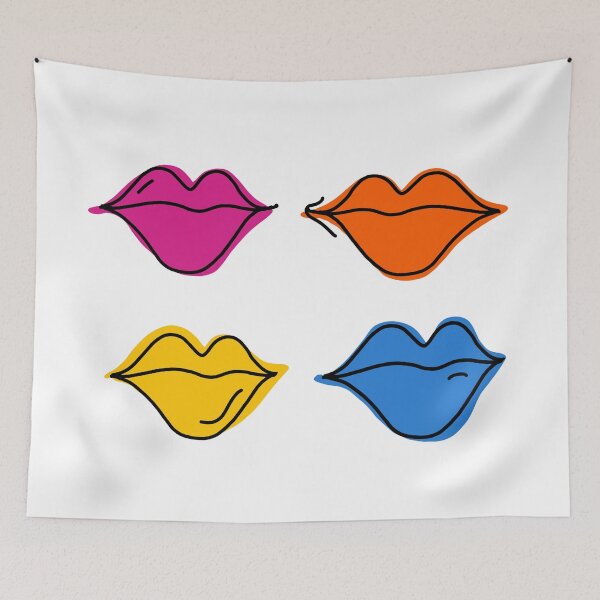 Item preview, Retro Colorful Lips designed and sold by Alexandra Jones.