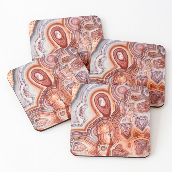 Item preview, Geode pattern -  Thinking of red mountains designed and sold by Ilze Lucero.