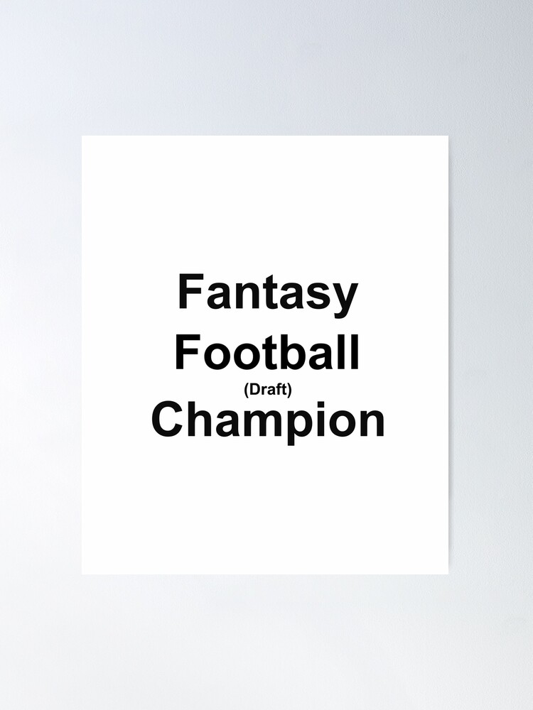 Fantasy Football Draft Poster