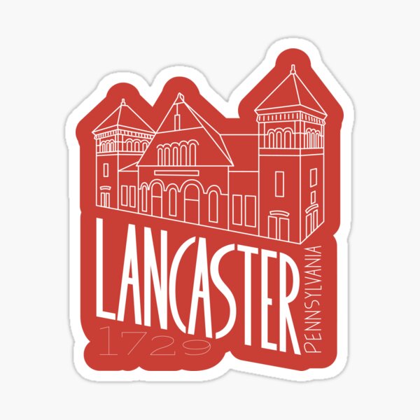 Lancaster Market Sticker - Red Sticker