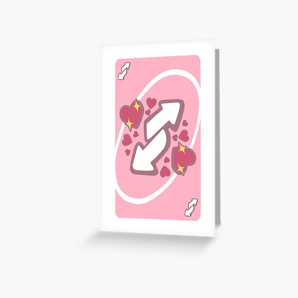 Wholesome Memes Reverse Uno Card Earrings Pink / Valentines 