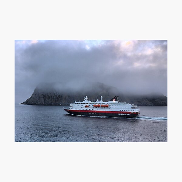 The MS 'Kong Harald' in the Hurtigruten Fleet Photographic Print