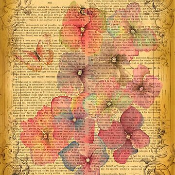 Book of Botany Vintage Plant Scrapbook Paper Book