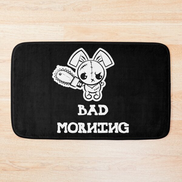 Item preview, Bad Morning Day Grumpy Voodoo Bunny Cute Bigfoot Monsters designed and sold by ProjectX23.