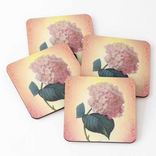 Item preview, Botanical print, on old book page - flower-Hydrangea  designed and sold by Art by Lilia.