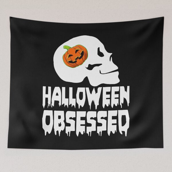 Item preview, Halloween Obsessed Funny Halloween Horror Scary designed and sold by Bendthetrend.