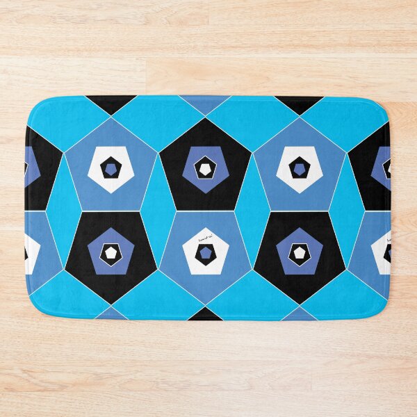 Item preview, Polygon ' Black white blue' designed and sold by Banta.