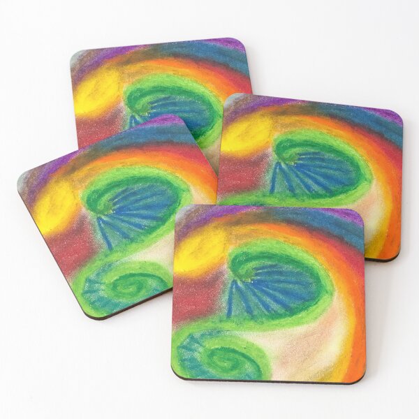 Item preview, Roads of Life - Oil Pastel on Watercolor Paper Art Print designed and sold by legacyholistic.