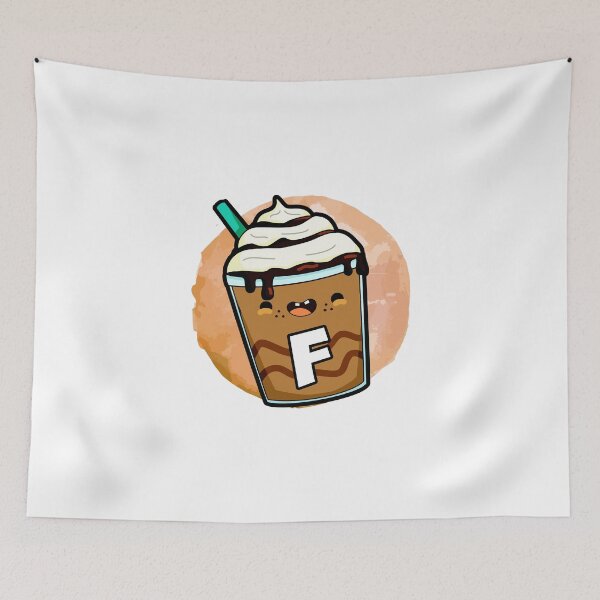 Item preview, Alphabet Letter F Happy Frappe designed and sold by kidsmonogram.