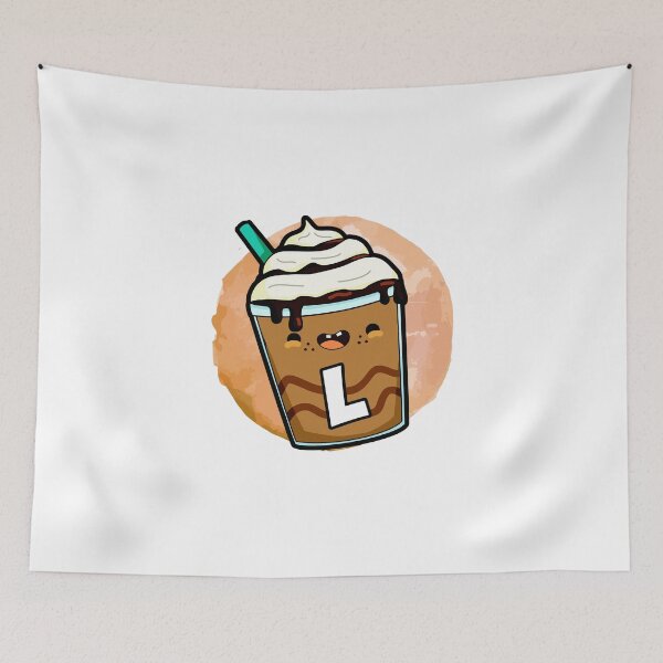 Item preview, Alphabet Letter L Happy Frappe designed and sold by kidsmonogram.