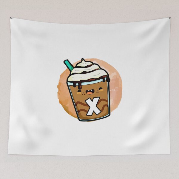 Item preview, Alphabet Letter X Happy Frappe designed and sold by kidsmonogram.