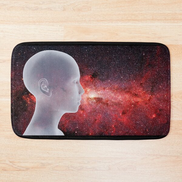 Item preview, beautiful alien in front of the Milky Way galaxy designed and sold by DottedYeti.