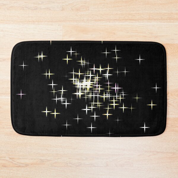 Item preview, sparkly stars in rainbow colours with light streaks designed and sold by DottedYeti.