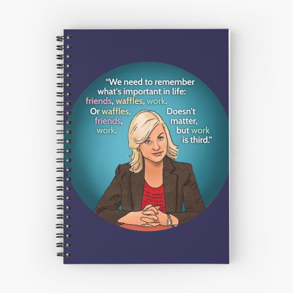 Item preview, Leslie Knope "Friends, Waffles, Work..." designed and sold by hmhdesigns.