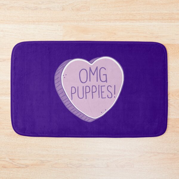 Item preview, OMG PUPPIES! cute Candy heart in pink designed and sold by jazzydevil.
