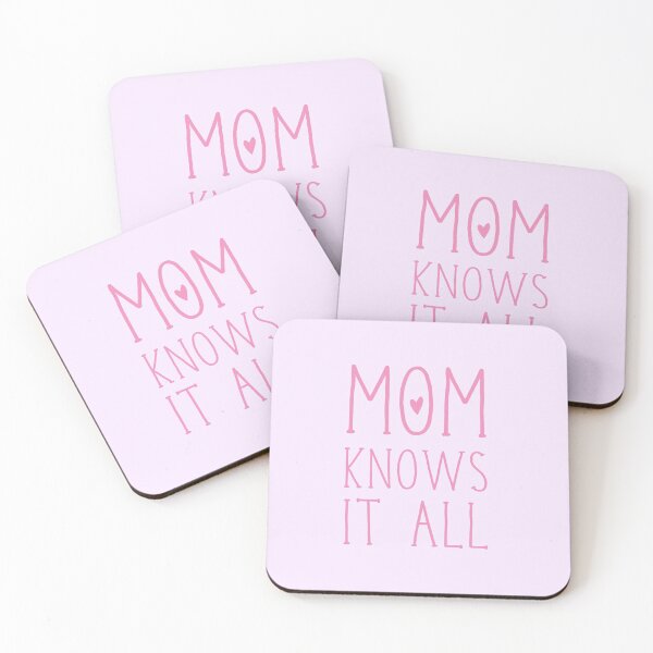 Item preview, MOM KNOWS IT ALL in pink designed and sold by jazzydevil.