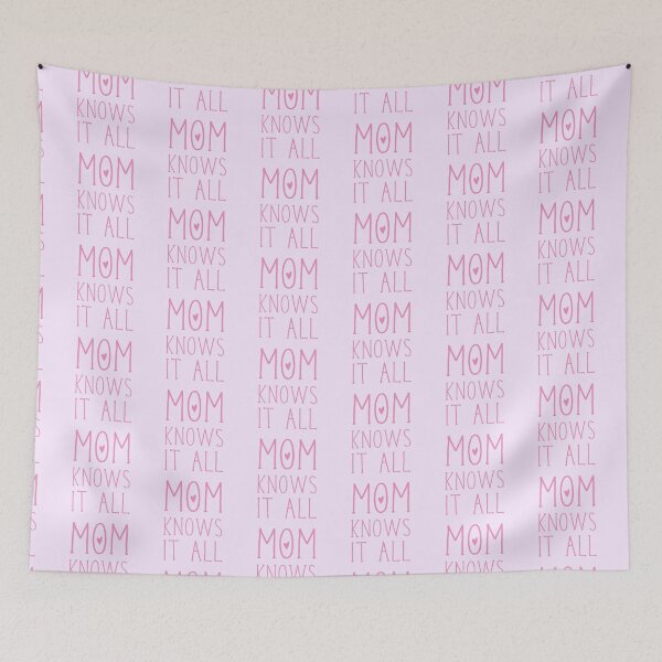 Item preview, MOM KNOWS IT ALL in pink designed and sold by jazzydevil.