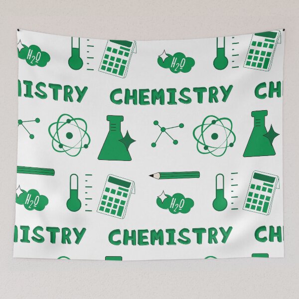 Item preview, Kelly Green Chemistry Subject Sticker Pack designed and sold by The-Goods.