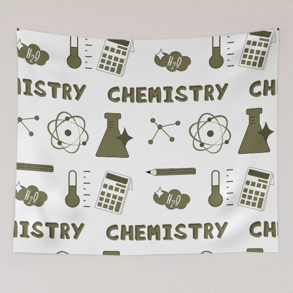 Item preview, Olive Green Chemistry Subject Sticker Pack designed and sold by The-Goods.