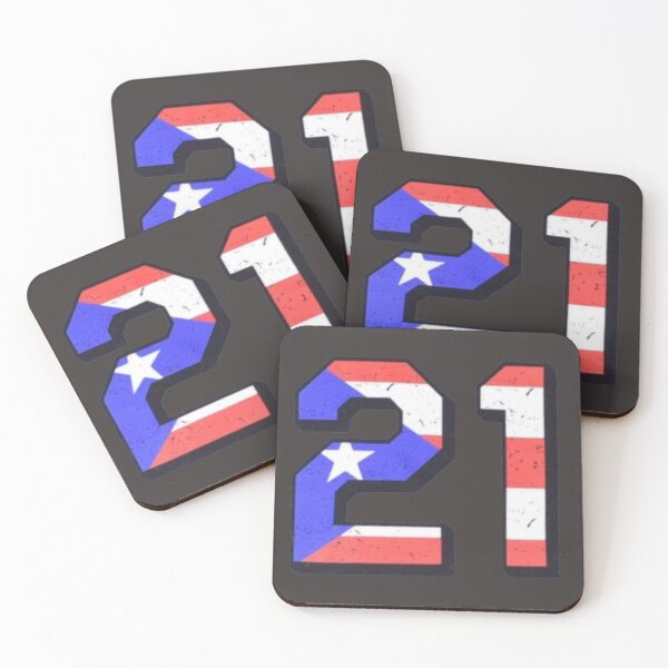 Item preview, Retired Numbers: #21 Clemente - Puerto Rico designed and sold by AmericanTeeCo.