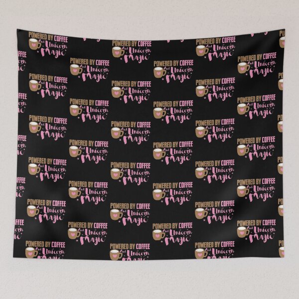 Item preview, Powered by coffee and unicorn magic designed and sold by jazzydevil.