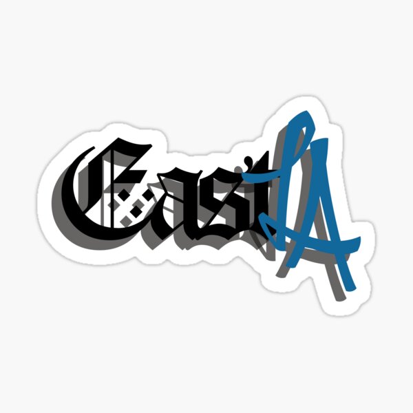 East Los angeles block letters | Sticker